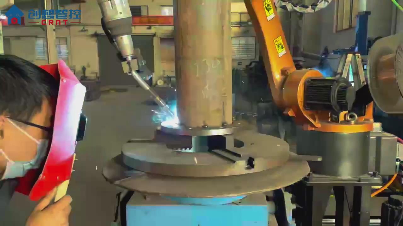 创想视觉焊缝跟踪系统适配广数机器人在电力行业变压器焊接的应用