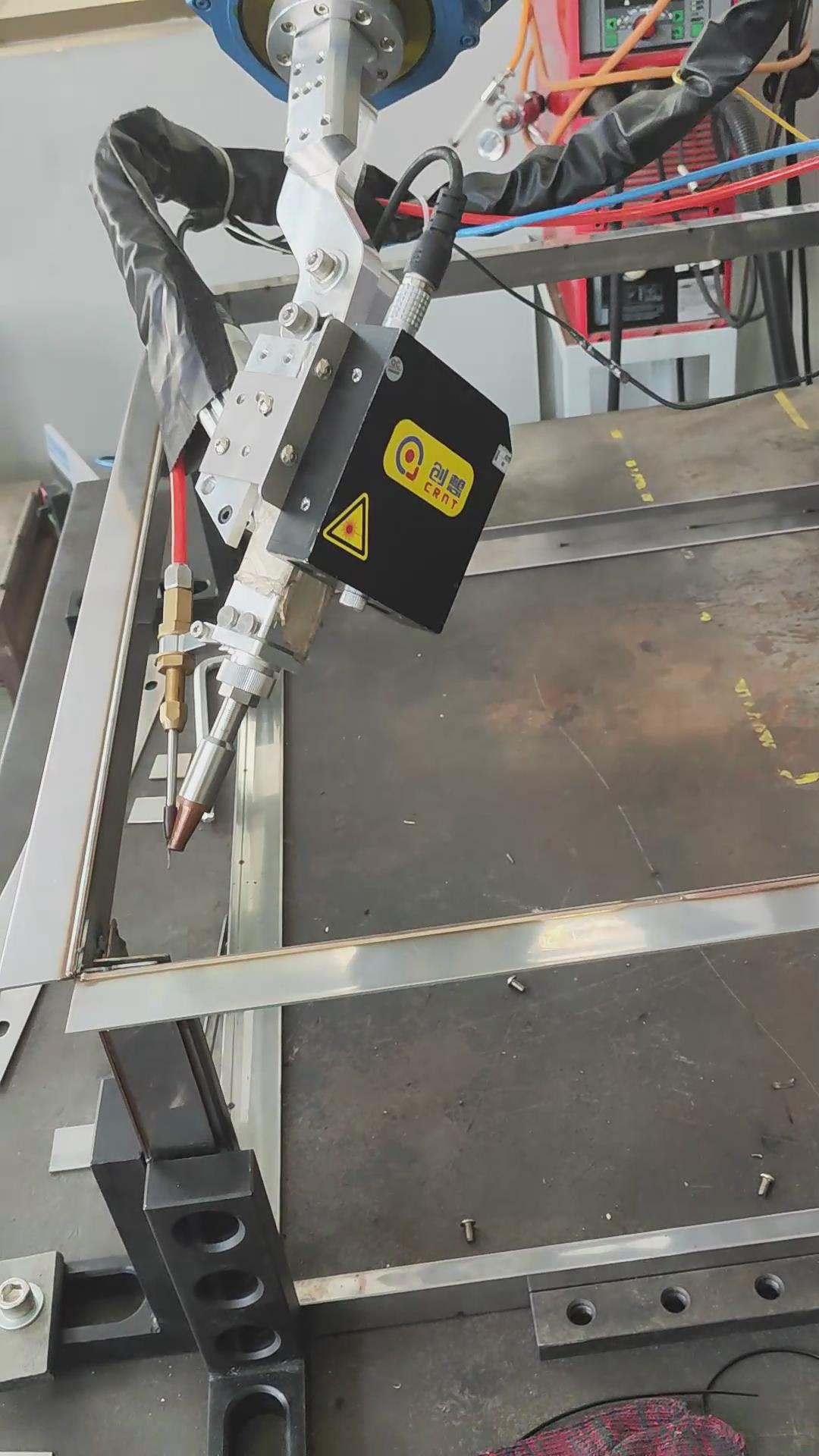 创想智控激光焊缝跟踪系统在电气柜框架自动化焊接的应用