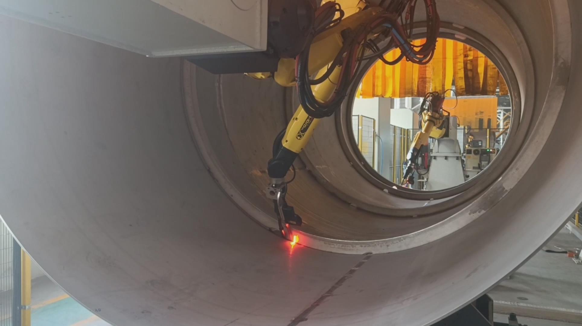 创想智控激光焊缝跟踪系统在LNG液化天然气储罐焊接自动化升级改造的应用