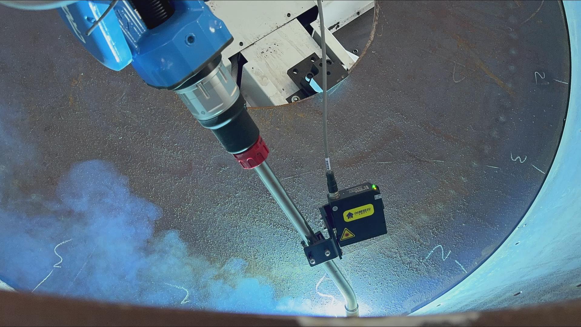 卡诺普机器人搭载创想智控激光焊缝跟踪系统，实现搅拌设备焊接智能化升级